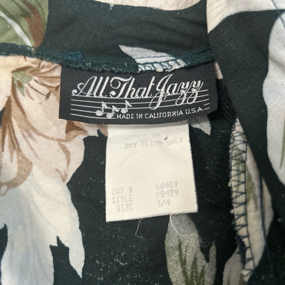 Vintage All That Jazzy S: 3/4 Floral Dress - Picture 8 of 9